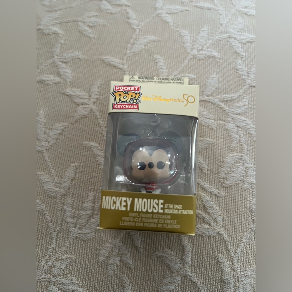 Funk pop Mickey Mouse at the Space Mountain Attraction keychain